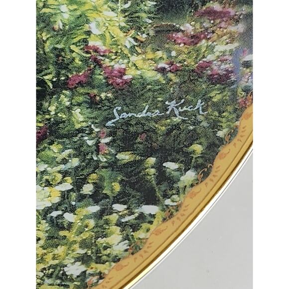 Home is Where The Heart Is Sandra Kuck 9 1/4" Porcelain 1995 Wall Decor Plate - Picture 8 of 11